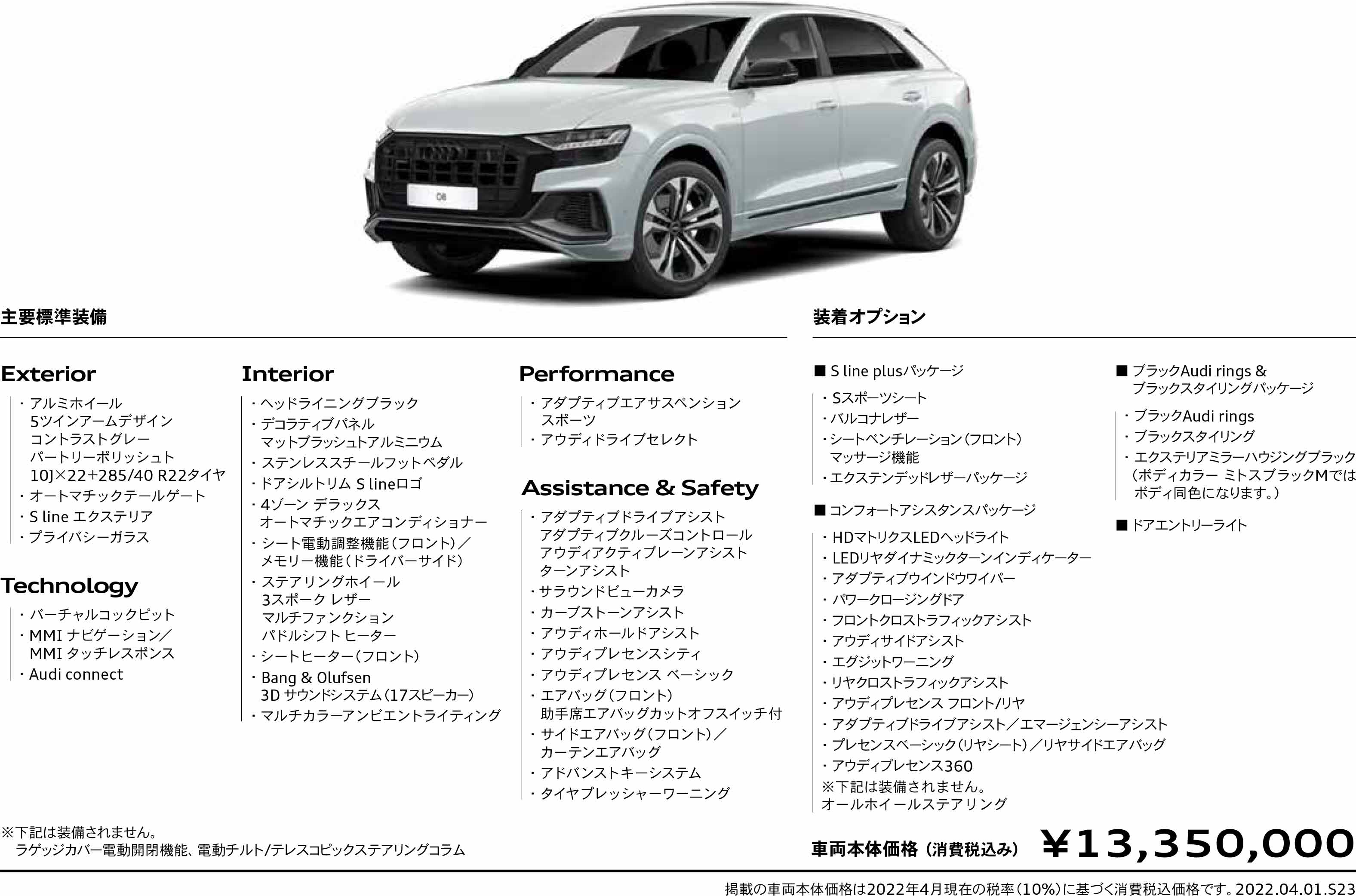 Audi Q8 55 TFSI quattro S line Selection > Audi Selection Models